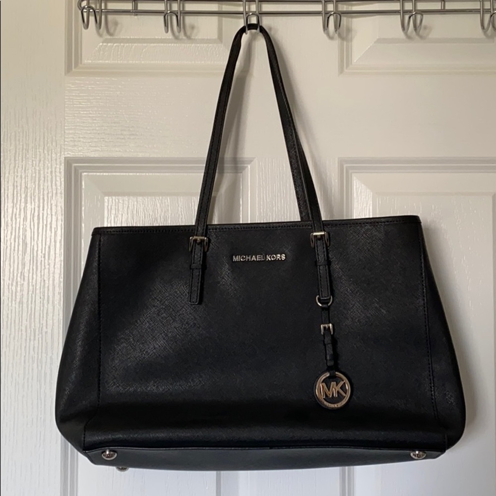 Black Michael Korda tote bag